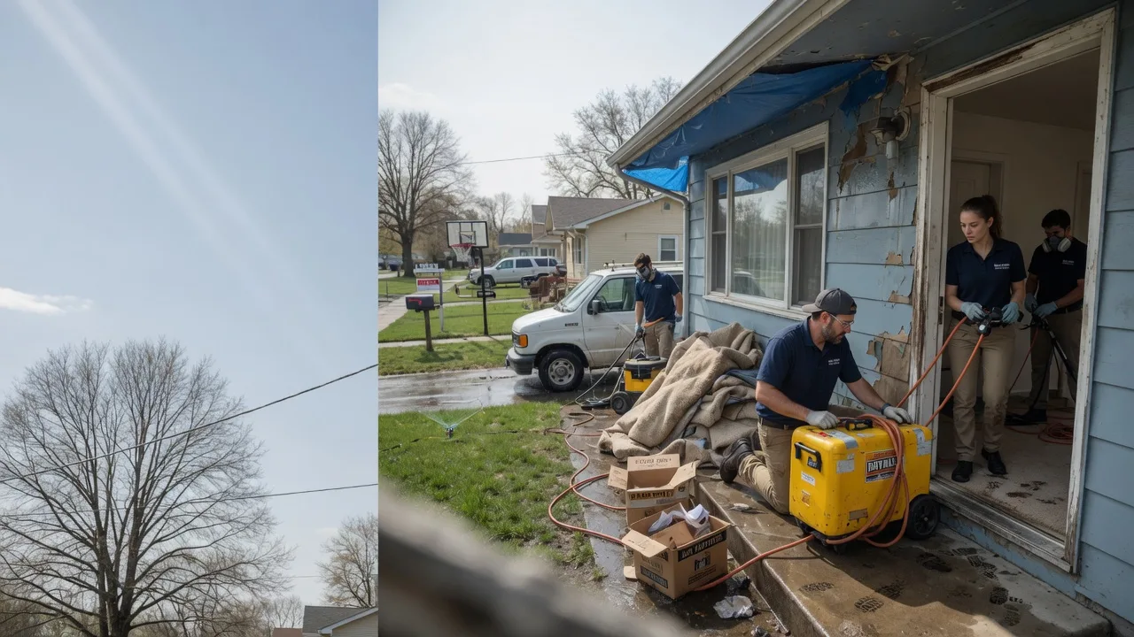 Basement Flood Cleanup in Alexander, IL near me